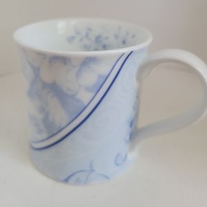 ROSANNA Blue Abstract Floral Mug
